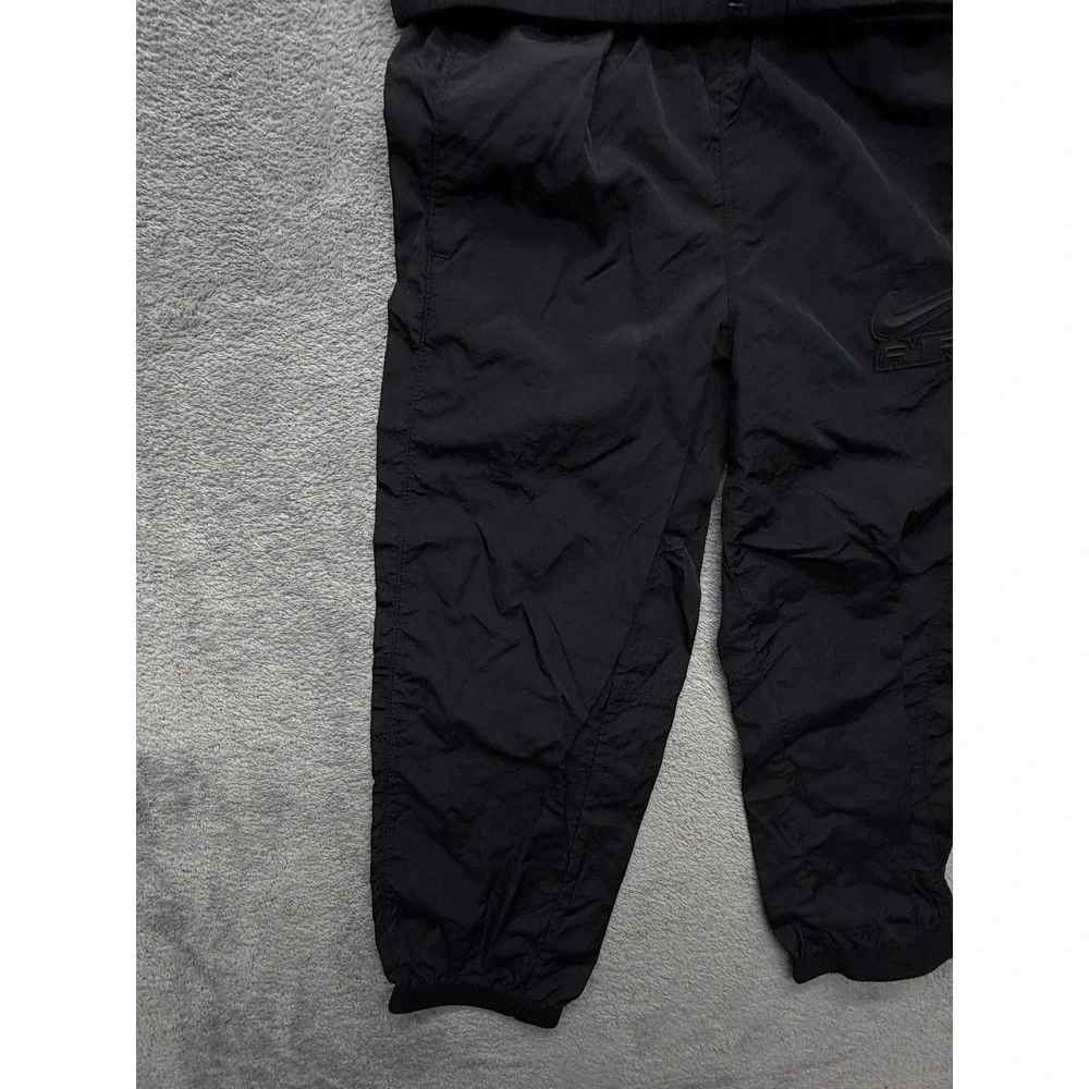 Nike Tracksuit Unisex Kids 5 Black Air 2 Piece Jacket Pants Set Nylon Zip‎